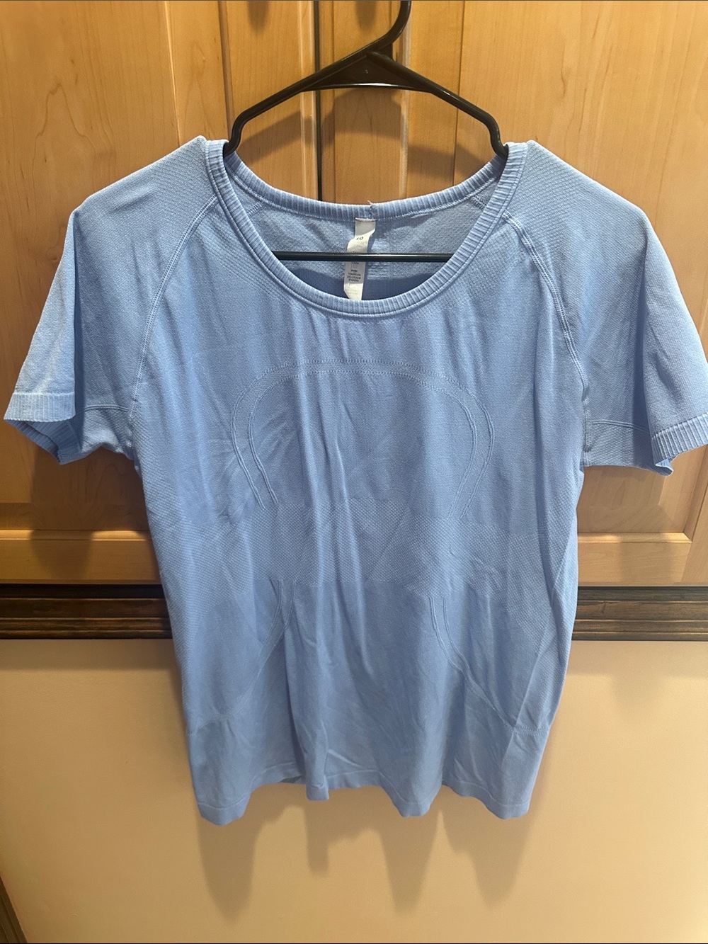 Designer inspired Light Blue Short Sleeve Knit Tee